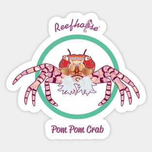 Pom Pom Crab Sticker